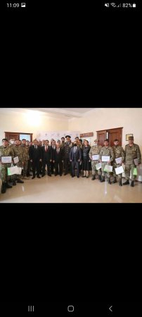 YAP Sabunçu Təşkilatı “Vətən Müharibəsi Əlillərinə Kömək” İctimai Birliyi ilə birgə Qaziləri mükafatlandırdı