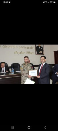 YAP Sabunçu Təşkilatı “Vətən Müharibəsi Əlillərinə Kömək” İctimai Birliyi ilə birgə Qaziləri mükafatlandırdı