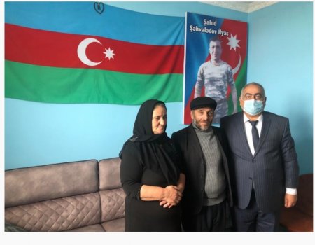 Şəhid İlyas Şahvələdovun ailəsi ziyarət olunub