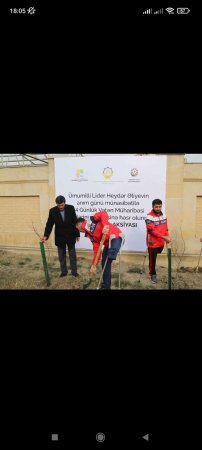 Ulu Öndər Heydər Əliyevin anım günündə Şəhidlərimizin adınan AĞAC ƏKİLDİ