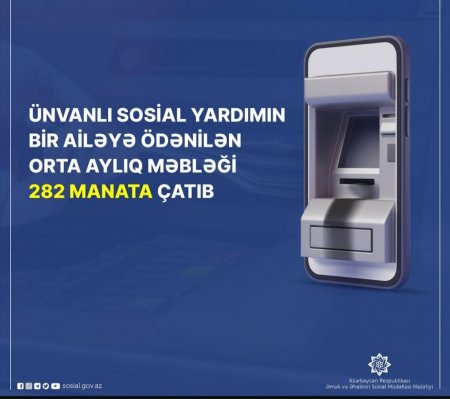 Ünvanlı sosial yardımın məbləği ARTIRILDI