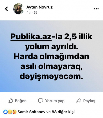 Aynur Camalqızının redaksiyasında kütləvi İSTEFALAR olub - FOTOFAKT Aynur Camalqızının redaksiyasında kütləvi İSTEFALAR olub - FOTOFAKT