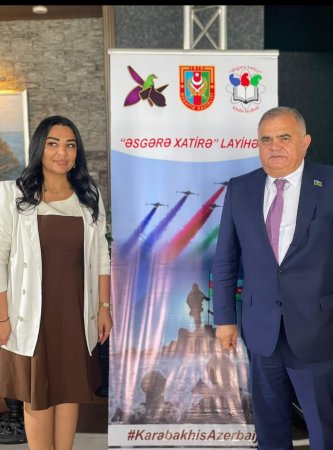 "Əsgərə Xatirə Kitabı"layihəsinin (rəhbər Nurane ShıxAliyeva ) təşkilatçılığı ilə Azərbaycan Silahli Qüvvələri gününə həsr olunmuş "İgid yadigarları" devizi altında keçirilən  tədbirdən