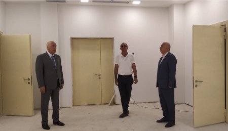 Zakir Fərəcov Sumqayıtda yeni xəstəxananın tikintisinə baxış keçirdi-FOTO