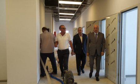 Zakir Fərəcov Sumqayıtda yeni xəstəxananın tikintisinə baxış keçirdi-FOTO