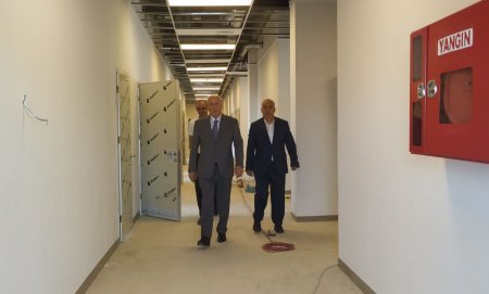 Zakir Fərəcov Sumqayıtda yeni xəstəxananın tikintisinə baxış keçirdi-FOTO