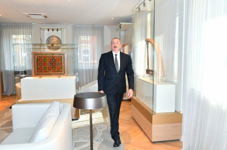 Prezident İtaliyada yeni səfirlik binasının açılışında - FOTOLAR