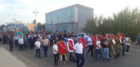 Biləsuvarda daha bir şəhid dəfn olundu - Fotolar