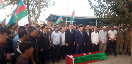 Biləsuvarda daha bir şəhid dəfn olundu - Fotolar
