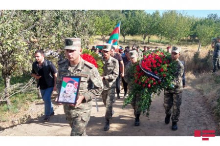 Şəhid Qurbanov Yusif Goranboyda dəfn edilib - FOTO
