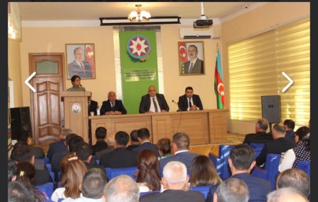 Laçın Rayon İcra Hakimiyyətində şəhid ailələri, müharibə əlilləri və veteranları ilə aparılan işlərə dair geniş müşavirə keçirildi