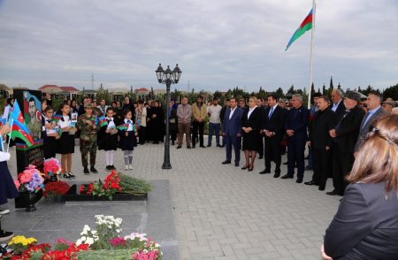 Vətən müharibəsində qəhrəmanlıq göstərərək şəhadətə ucalmış Şahgündüz Cabbarovun anım tədbiri 