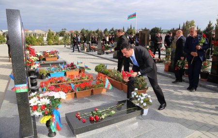 Vətən müharibəsində qəhrəmanlıq göstərərək şəhadətə ucalmış Şahgündüz Cabbarovun anım tədbiri 