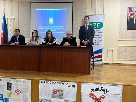 "Narkomaniyaya birlikdə yox deyək !”mövzusunda maarifləndirici tədbir keçirildi.