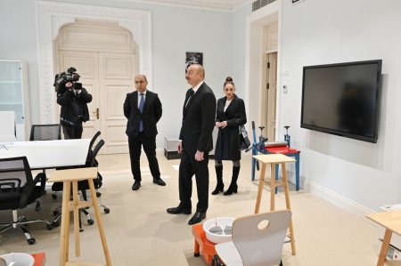 Prezident və xanımı Uşaq-Gənclər İnkişaf Mərkəzində - FOTOLAR