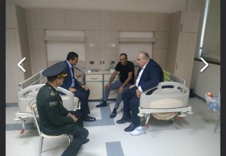 Laçın rayonundan olan yaralı hərbçilər ziyarət edilmişdir