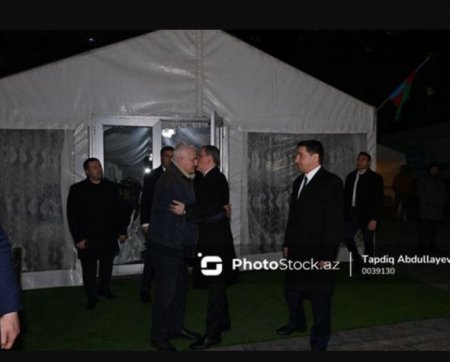 Ceyhun Bayramov və Hikmət Hacıyev Orxan Əsgərovun yas mərasimində - FOTO