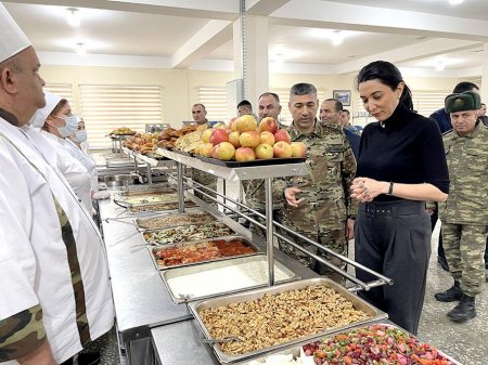 Ombudsman Hadrutda hərbçilərlə görüşüb - FOTO
