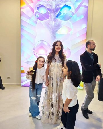 Leyla və Arzu Əliyevalar açılışda - FOTOLAR