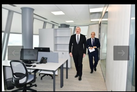 Prezident Dövlət Xidmətinin yeni binasının AÇILIŞINDA