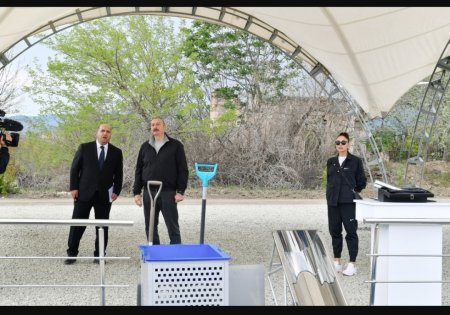 Prezident və birinci xanımın Ağdam səfərindən FOTOLAR