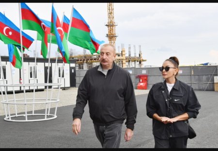 Prezident və birinci xanımın Ağdam səfərindən FOTOLAR