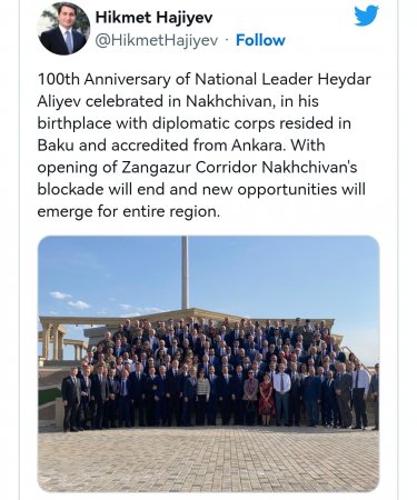 Hikmət Hacıyev Naxçıvandan Zəngəzur MESAJI VERDİ