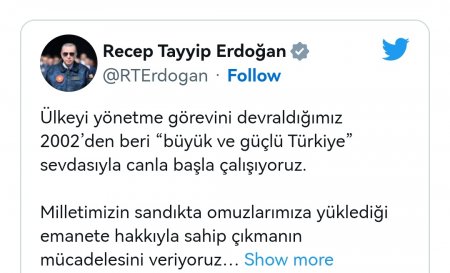 Ərdoğanın 21 illik uğur PAYLAŞIMI
