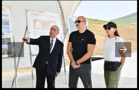 Prezident və xanımı Şuşa yolunda - FOTOLAR