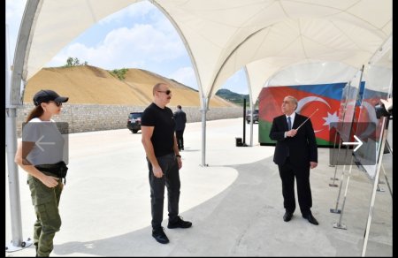 Prezident və xanımı Şuşa yolunda - FOTOLAR