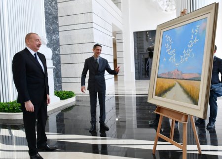 Prezident nazirliyin yeni binasının açılışında - FOTOLAR