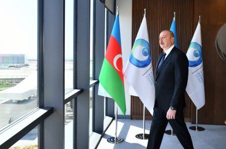 Prezident açılış mərasiminə qatıldı - FOTOLAR