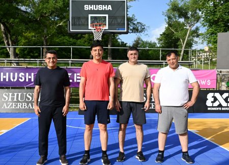Nazir Şuşada basketbol oynadı - FOTOLAR