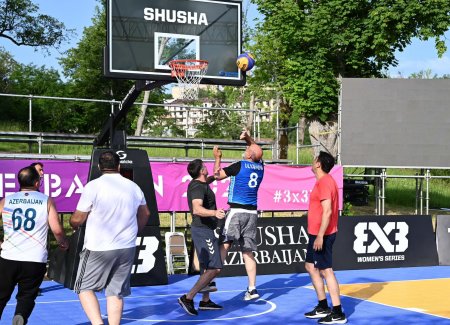 Nazir Şuşada basketbol oynadı - FOTOLAR