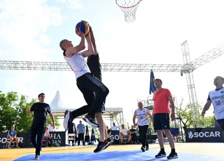 Nazir Şuşada basketbol oynadı - FOTOLAR