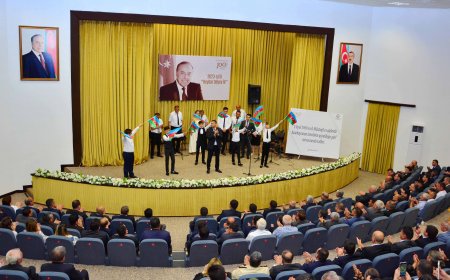 Ümummilli Lider Heydər Əliyevin 100 illik yubileyi münasibəti ilə "14 iyul 1969-cu il: Müstəqil və qüdrətli Azərbaycanın təməlinin qoyulduğu gün" mövzusunda Ağstafada tədbir keçirilib