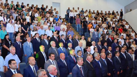 Ümummilli Lider Heydər Əliyevin 100 illik yubileyi münasibəti ilə "14 iyul 1969-cu il: Müstəqil və qüdrətli Azərbaycanın təməlinin qoyulduğu gün" mövzusunda Ağstafada tədbir keçirilib