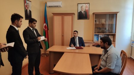 Yevlax şəhər İcra Hakimiyyətinin başçısı Anar Tağıyevin ŞİH-də növbəti vətəndaş qəbulu keçirilmişdir