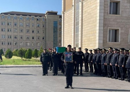 7 polisimiz son mənzilə yola salındı - FOTOLAR