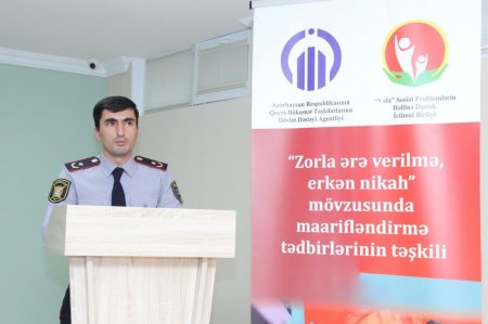 İsmayıllı rayonunda erkən nikah  mövzusunda tədbir keçirilib