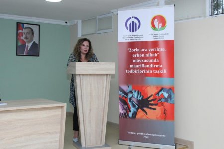 İsmayıllı rayonunda erkən nikah  mövzusunda tədbir keçirilib