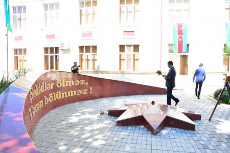 27 Sentyabr - Anım Günündə Ağstafa şəhərinin mərkəzində ucaldılmış “Şəhid” Memorial Abidə Kompleksində ümumrayon tədbiri təşkil olunub