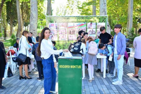 Azərbaycanın Dövlət Müstəqilliyinin Bərpası Günü münasibəti ilə Ağstafada “Əsgərə məktub” layihəsi çərçivəsində tədbir keçirilib