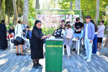 Azərbaycanın Dövlət Müstəqilliyinin Bərpası Günü münasibəti ilə Ağstafada “Əsgərə məktub” layihəsi çərçivəsində tədbir keçirilib