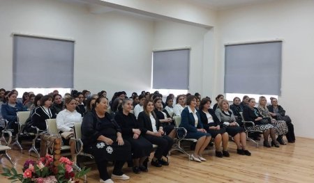 Azərbaycan Qadınlarının VI Qurultayı ilə əlaqədar Ulu Öndər Heydər Əliyevin 100 illik yubileyi çərçivəsində Azərbaycanda qadın siyasətinə həsr olunmuş rayon qadınlarının konfransı keçirilmişdir.