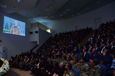 Ağstafada 8 Noyabr - Zəfər Gününə həsr olunmuş "Ata vəsiyyəti və inamlı Zəfər" mövzusunda tədbir keçirilib