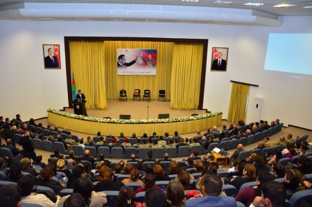 Ağstafada 8 Noyabr - Zəfər Gününə həsr olunmuş "Ata vəsiyyəti və inamlı Zəfər" mövzusunda tədbir keçirilib