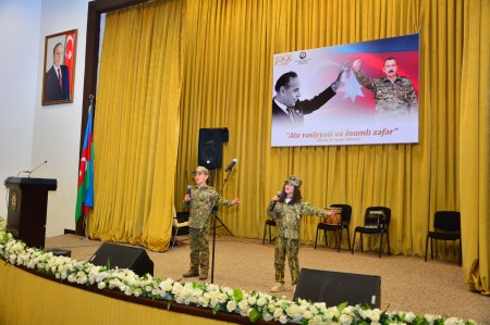 Ağstafada 8 Noyabr - Zəfər Gününə həsr olunmuş "Ata vəsiyyəti və inamlı Zəfər" mövzusunda tədbir keçirilib
