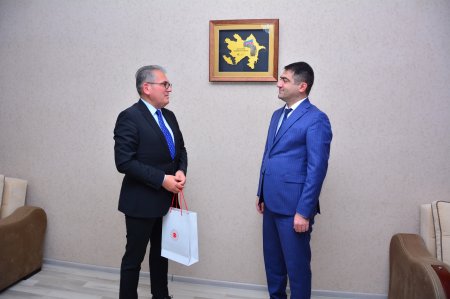 Türkiyə Respublikasının Gəncə şəhərindəki Baş konsulu Recep Öztop Ağstafa rayonuna səfər edib, Ağstafa RİH başçısı Seymur Orucovla görüşüb