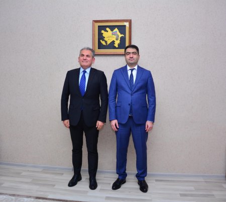 Türkiyə Respublikasının Gəncə şəhərindəki Baş konsulu Recep Öztop Ağstafa rayonuna səfər edib, Ağstafa RİH başçısı Seymur Orucovla görüşüb